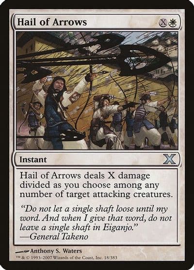 Hail of Arrows 10th Edition Magic card