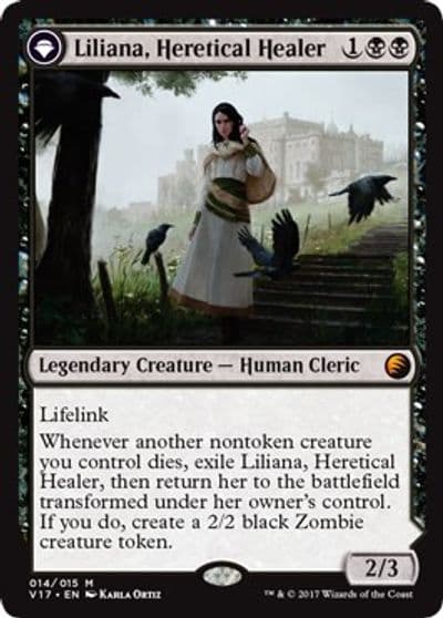 Liliana Heretical Healer From the Vault: Transform Magic card