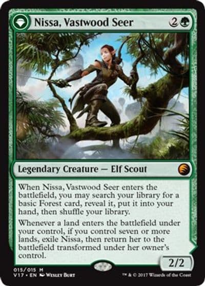 Nissa Vastwood Seer From the Vault: Transform Magic card