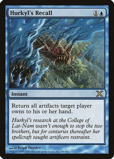 Hurkyls Recall 10th Edition Magic card