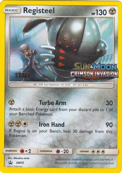 Registeel - SM75 (Prerelease) [Staff] SM Promos Pokemon card