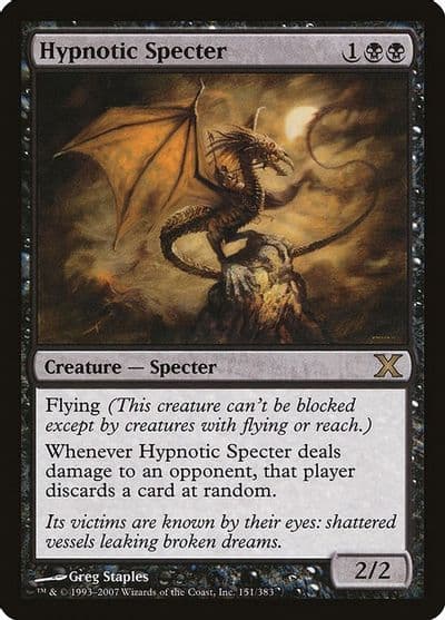 Hypnotic Specter 10th Edition Magic card
