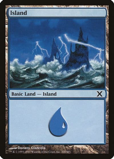 Island 368 10th Edition Magic card