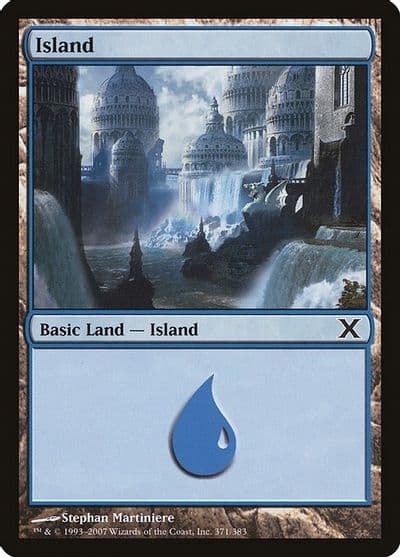 Island 371 10th Edition Magic card