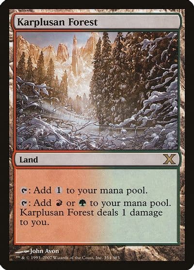 Karplusan Forest 10th Edition Magic card