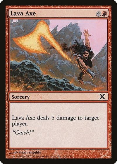 Lava Axe 10th Edition Magic card