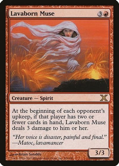 Lavaborn Muse 10th Edition Magic card