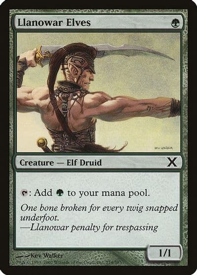 Llanowar Elves 10th Edition Magic card