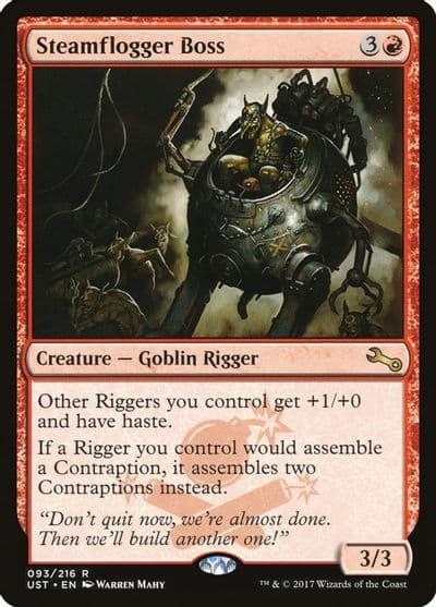 Steamflogger Boss Unstable Magic card