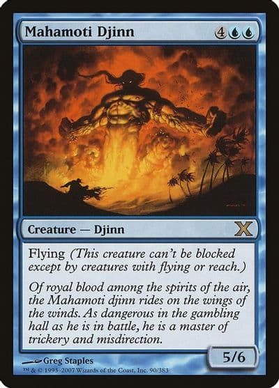 Mahamoti Djinn 10th Edition Magic card