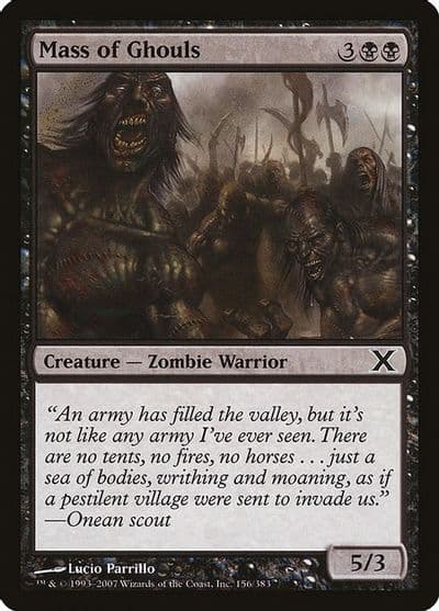 Mass of Ghouls 10th Edition Magic card