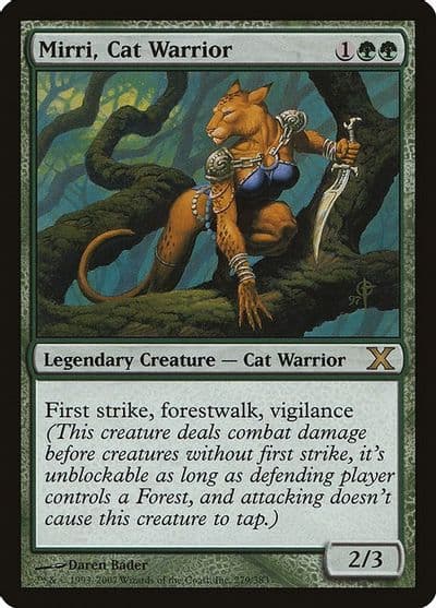 Mirri Cat Warrior 10th Edition Magic card