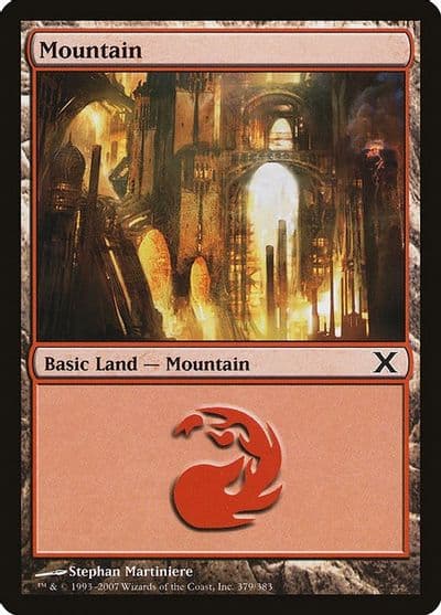 Mountain 379 10th Edition Magic card