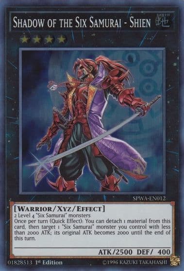 Shadow of the Six Samurai Shien Spirit Warriors Yu-Gi-Oh! card
