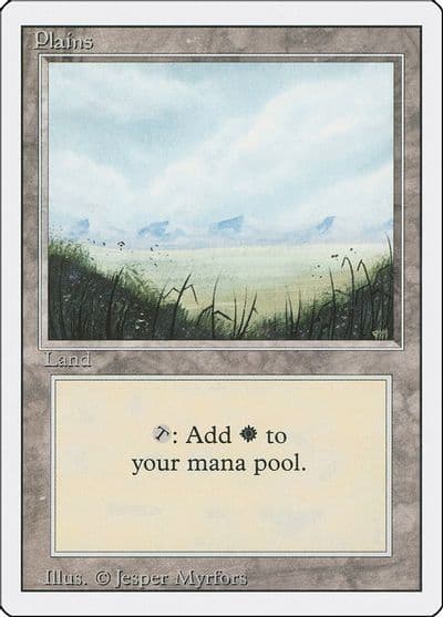 Plains A Revised Edition Magic card