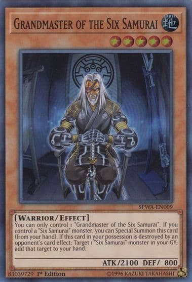Grandmaster of the Six Samurai Spirit Warriors Yu-Gi-Oh! card