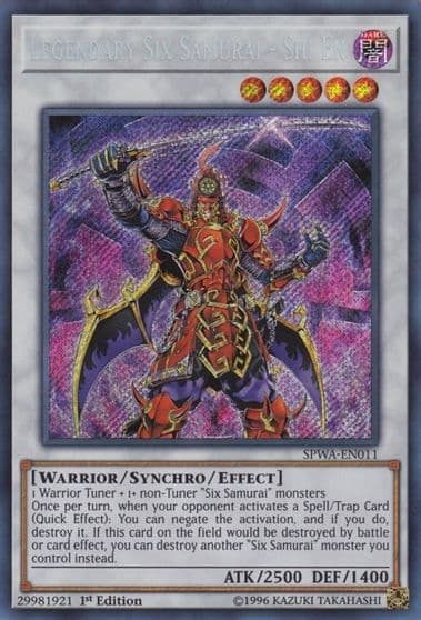 Legendary Six Samurai Shi En Spirit Warriors Yu-Gi-Oh! card