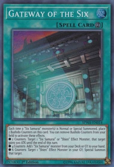 Gateway of the Six Spirit Warriors Yu-Gi-Oh! card