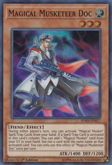 Magical Musketeer Doc Spirit Warriors Yu-Gi-Oh! card