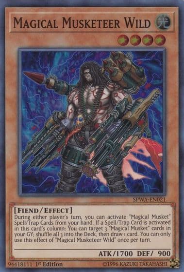 Magical Musketeer Wild Spirit Warriors Yu-Gi-Oh! card