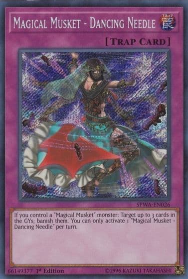 Magical Musket Dancing Needle Spirit Warriors Yu-Gi-Oh! card