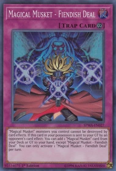 Magical Musket Fiendish Deal Spirit Warriors Yu-Gi-Oh! card