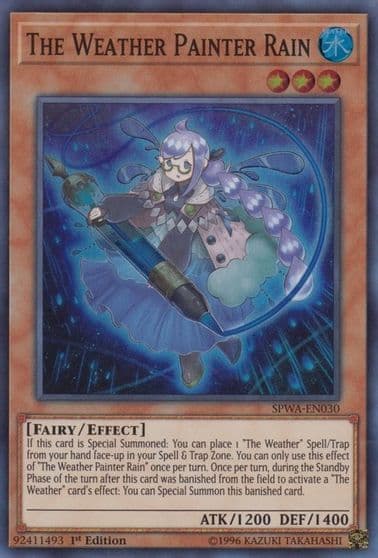 The Weather Painter Rain Spirit Warriors Yu-Gi-Oh! card