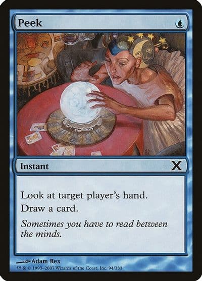 Peek 10th Edition Magic card