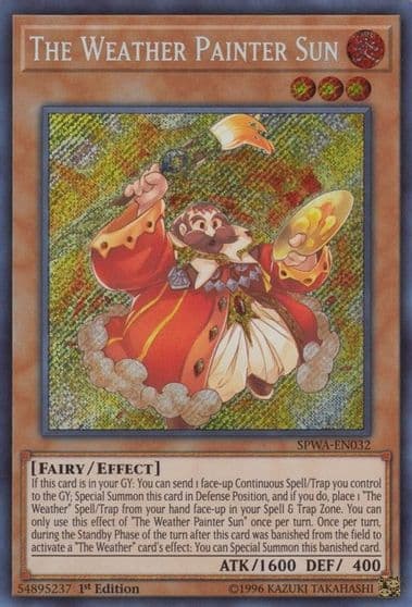 The Weather Painter Sun Spirit Warriors Yu-Gi-Oh! card