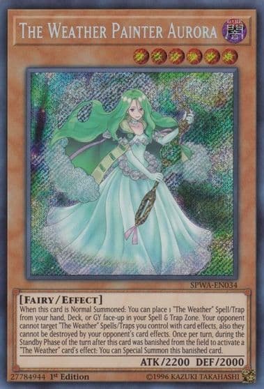 The Weather Painter Aurora Spirit Warriors Yu-Gi-Oh! card