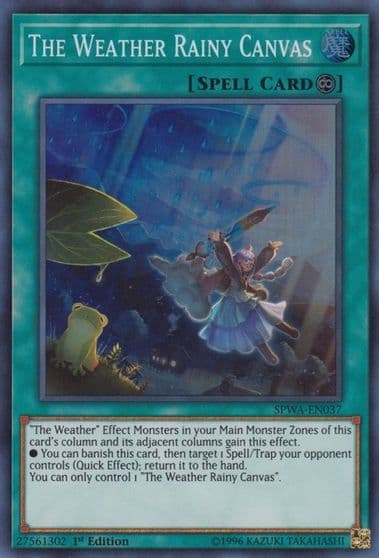 The Weather Rainy Canvas Spirit Warriors Yu-Gi-Oh! card