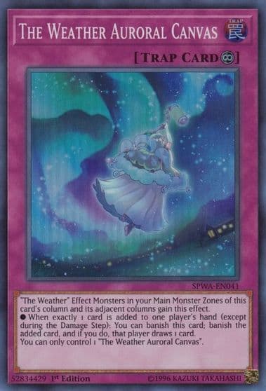 The Weather Auroral Canvas Spirit Warriors Yu-Gi-Oh! card