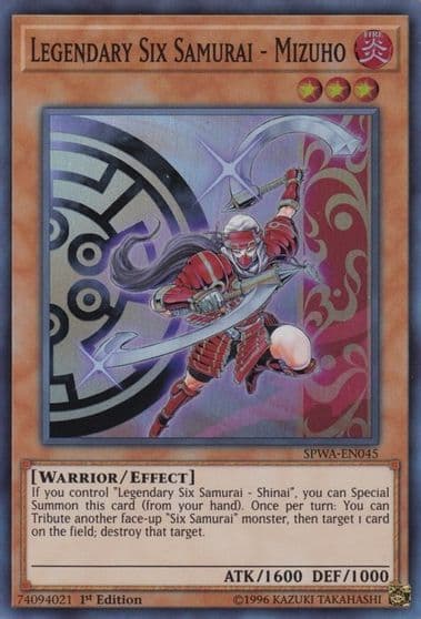 Legendary Six Samurai Mizuho Spirit Warriors Yu-Gi-Oh! card
