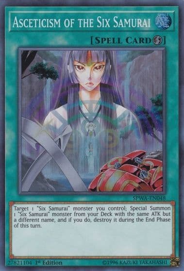 Asceticism of the Six Samurai Spirit Warriors Yu-Gi-Oh! card
