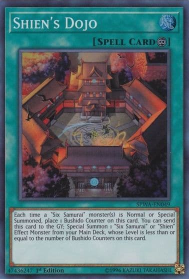 Shiens Dojo Spirit Warriors Yu-Gi-Oh! card