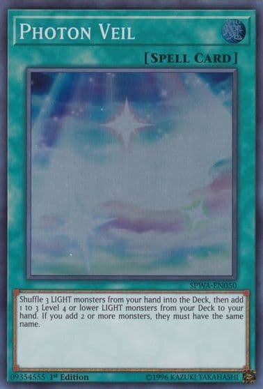 Photon Veil Spirit Warriors Yu-Gi-Oh! card