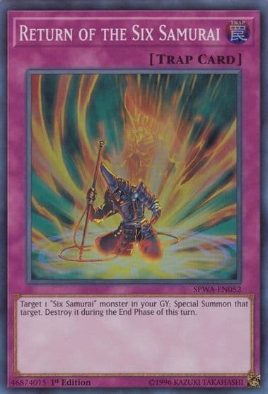 Return of the Six Samurai Spirit Warriors Yu-Gi-Oh! card