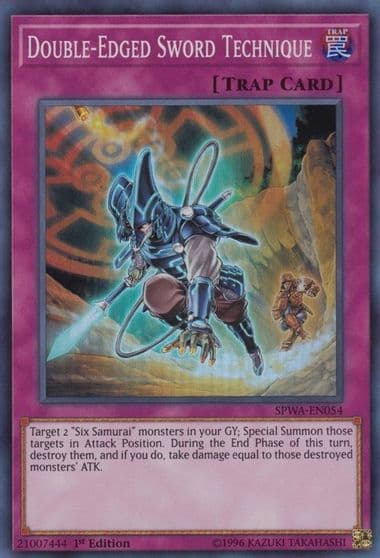 Double Edged Sword Technique Spirit Warriors Yu-Gi-Oh! card