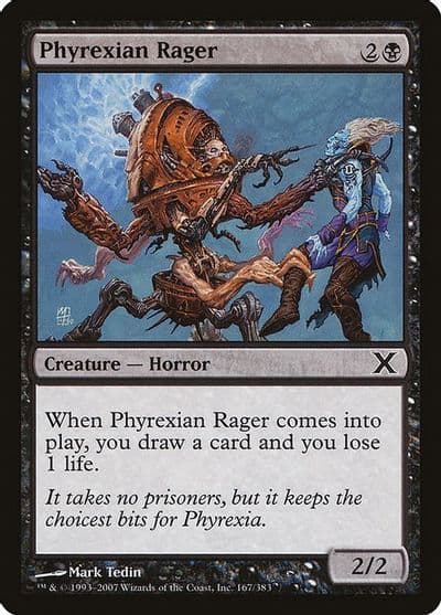 Phyrexian Rager 10th Edition Magic card