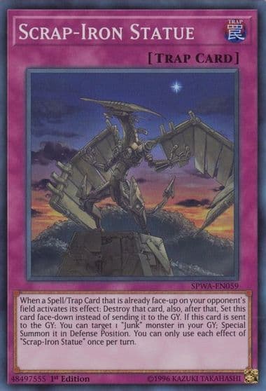 Scrap Iron Statue Spirit Warriors Yu-Gi-Oh! card