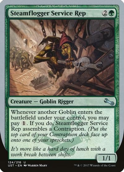 Steamflogger Service Rep Unstable Magic card