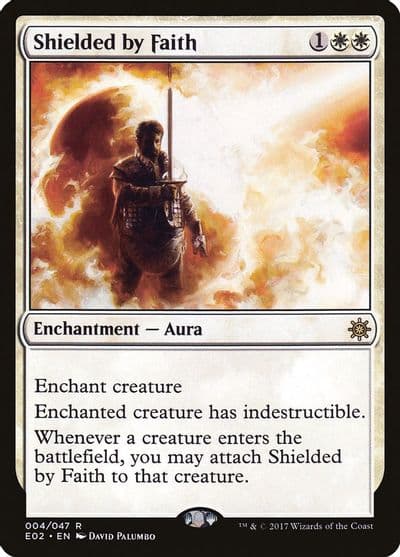 Shielded by Faith Explorers of Ixalan Magic card