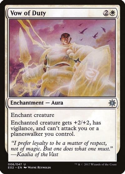 Vow of Duty Explorers of Ixalan Magic card