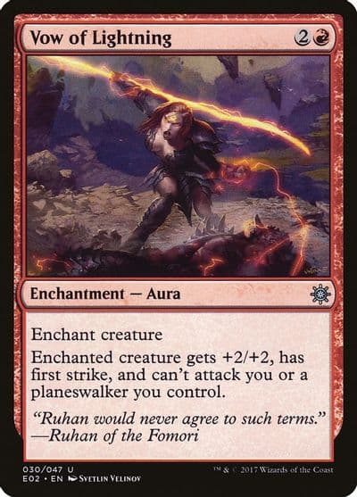 Vow of Lightning Explorers of Ixalan Magic card