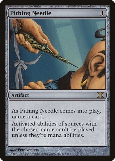 Pithing Needle 10th Edition Magic card