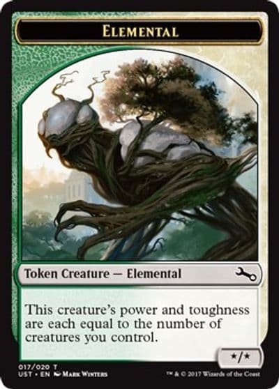 Elemental Token 017 Unstable Magic card