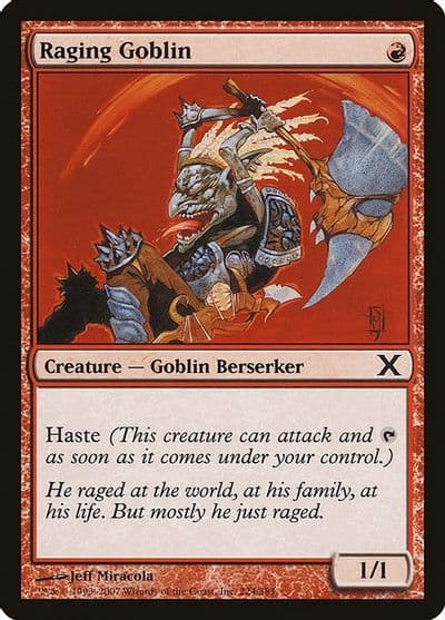 Raging Goblin 10th Edition Magic card