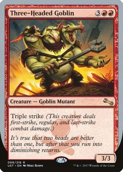 Three Headed Goblin Unstable Magic card