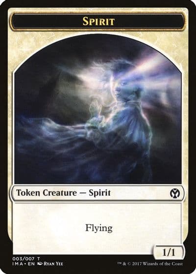 Spirit Token 003 Iconic Masters Magic card