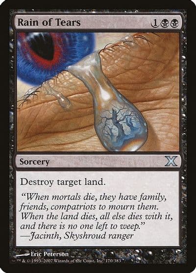 Rain of Tears 10th Edition Magic card